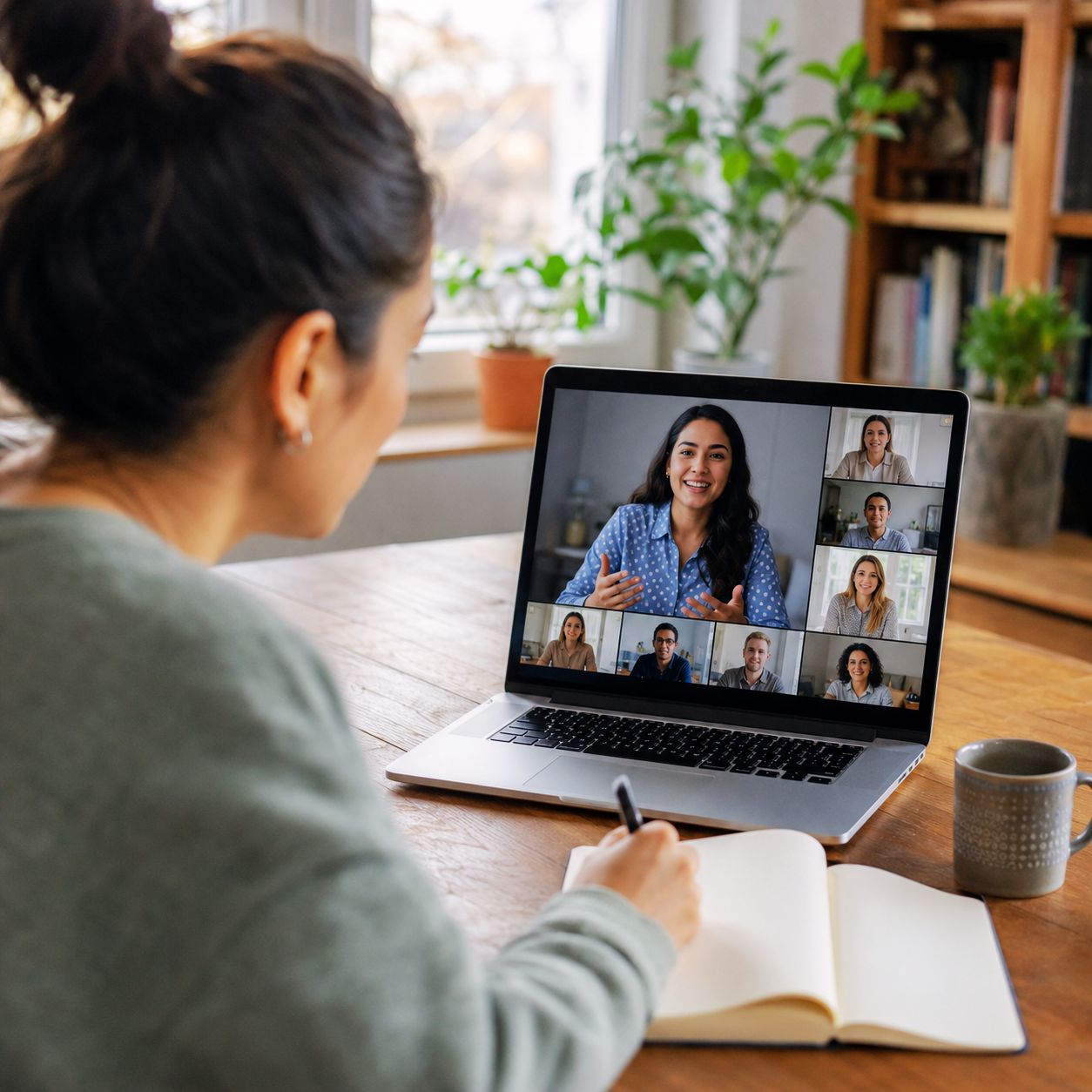 Participant joining a live online session